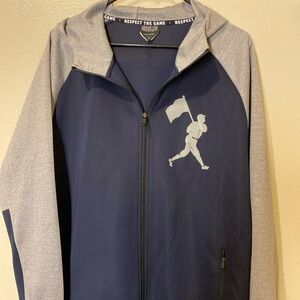 Respect the Game Men's Navy and Gray Windbreaker